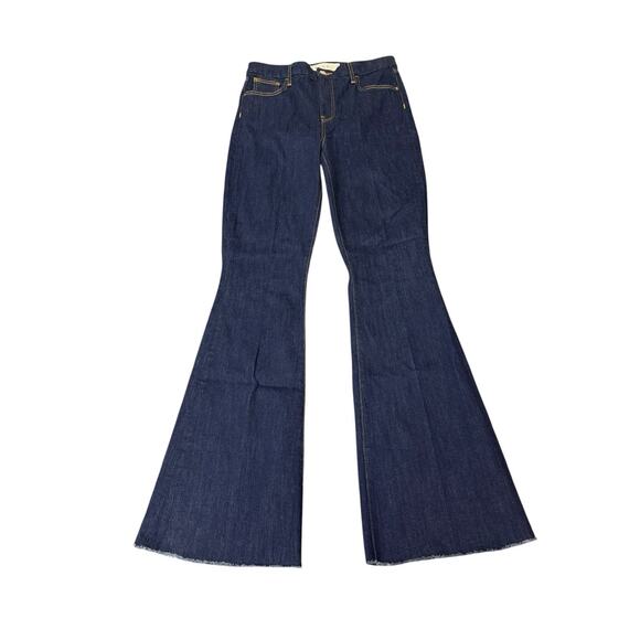 Frank & Eileen Flannigan Flare Jeans Dark Wash Cotton Blend Size 30 Flared Leg - Picture 4 of 14